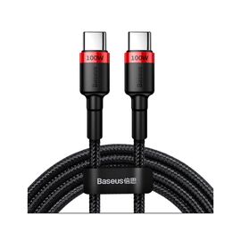 Дата кабель USB-C to USB-C 2.0m PD2.0 100W (20V/5A) red+black Baseus (CATKLF-AL91)