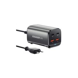 Зарядний пристрій Essager 2xUSB-C + 2xUSB 67W GaN (ECT2AC-JYB0G-Z)