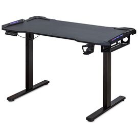 Комп'ютерний стіл Mealux PowerDesk Carbon RGB з електрорегулюванням висоти (EVO-201 Carbon /B)