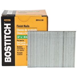 Цвяхи Bostitch оздоблювальні тип "SB16", L=65 мм, капелюшок 3.0 мм, 2500 шт (SB16-2.50)