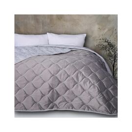 Покривало MirSon №5051 Velor charm Light gray 150х210 см (2200008376833)