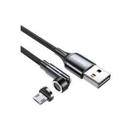 Дата кабель USB 2.0 AM to Micro 5P 1.0m magnetic black Essager (EXCCXM-WC0G)