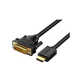 Кабель мультимедийный HDMI M to DVI M 2.0m HD106 black Ugreen (10135)
