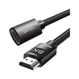 Кабель мультимедійний HDMI M to HDMI F 1.0m 8K HD151 black Ugreen (40447)