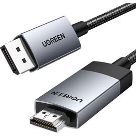 Кабель мультимедійний DisplayPort M to HDMI M 2.0m V2.0 4K60Hz DP119 black Ugreen (15774)