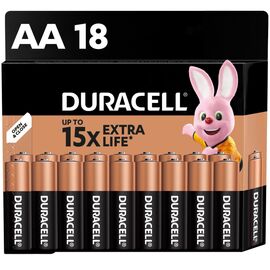 Батарейка Duracell AA лужні 18 шт. в упаковці (5000394107519 / 5006192)