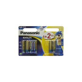 Батарейка Panasonic AA LR6 Evolta * 6(4+2) (LR6EGE/6B2F)
