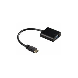 Переходник mini HDMI M to VGA F 0.3m 4K/2K black Voltronic (YT-C-mnHDMI(M)/VGA(F)-B)