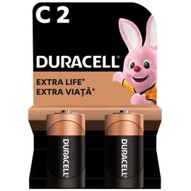 Батарейка Duracell C LR14 щелочная 2шт. в упаковке (5000394052529 / 81483545)