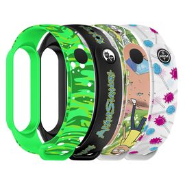 Ремешок для фитнес браслета Armorstandart комплект 4шт Xiaomi Mi Band 7/6/5 RM New (ARM77067)