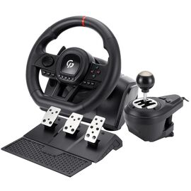 Руль GamePro RW038PM з педалями та коробкою передач PC/XBOX360/XBOXONE/SWITCH/PS3/PS4 (RW038PM)