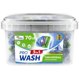 Капсулы для стирки Pro Wash Universal Альпийская свежесть 70 шт. (4823128004974)