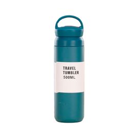 Термос Merlion Travel Tumbler 350 мл, подвійна кришка з ручкою, синій (SUS304-350Blue)