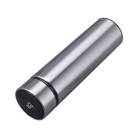 Термос Merlion з цифровим термометром 0,5 л, срібний (SUS-304E-S)