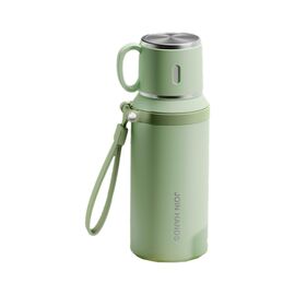 Термос Merlion з чашкою та ситечком 0,6 л, зелений (TermTea-600Green)