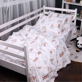 Постельное белье MirSon 010 Teddy ballons Фланель 2 x 160 x 220 Семейный Евро (2200009654145)