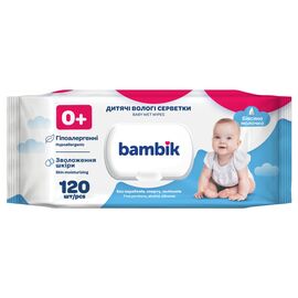Дитячі вологі серветки Bambik з вівсяним молочком 120 шт. (43406100)