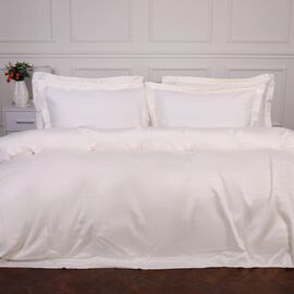 Постільна білизна MirSon Tencel №01 White 175х210 двоспальний (2200009368455)