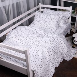 Постільна білизна MirSon 016 White Stars Фланель 175х210 двоспальний (2200009652134)