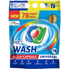 Капсулы для стирки Pro Wash All in 1 Universal 78 шт. (4260637723000)