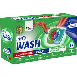 Капсулы для стирки Pro Wash All in 1 Color Ароматерапия 32 шт. (4262396144676)