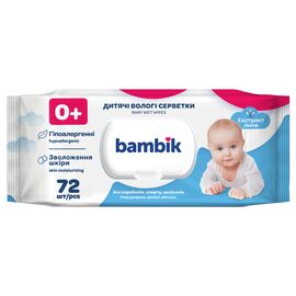 Детские влажные салфетки Bambik с экстрактом липы72 шт. (43406000)