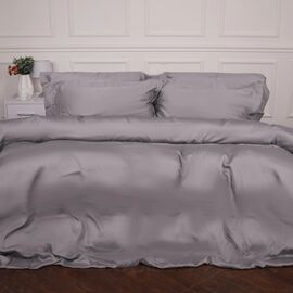 Постільна білизна MirSon Tencel №06 Gray 143х210 полуторний (2200009370472)