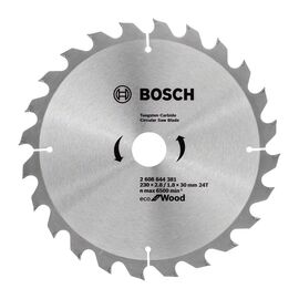Круг відрізний Bosch пиляльний Eco for Wood 230x30-24T (2.608.644.381)