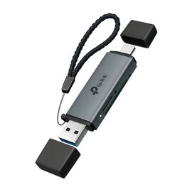 Зчитувач флеш-карт TP-Link USB-C + USB 2.0 SD + TF silver (UA430D)