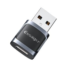 Перехідник USB 3.0 AM to USB-C F gray Essager (EZJCA-XL01)