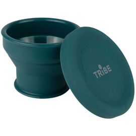 Чашка туристическая Tribe Collapsible Shot 90 мл з кришкою, ocean (T-FF-0030-ocean)