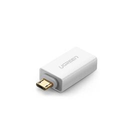Перехідник OTG USB 2.0 AF to Micro 5P US195 white UGREEN (30529)