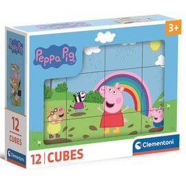 Кубики Clementoni пазл Peppa Pig, 12 элементов (41195)