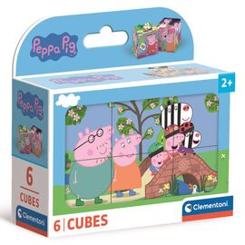 Кубики Clementoni пазл Peppa Pig, 6 элементов (40659)