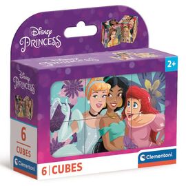 Кубики Clementoni пазл Princess, 6 элементов (40660)