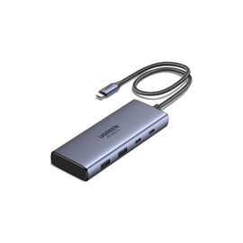 Порт-репликатор Ugreen Dock CM498 USB3.2 Type-C ->2xUSB-A 3.2/2xUSB-C 3.2 10Гбіт/с/ 2xHDMI 4K60Гц/PD 100W (45379)