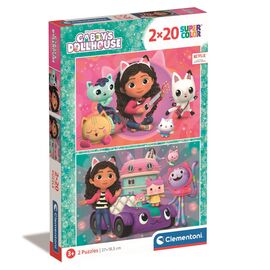 Пазл Clementoni 2 в 1 Gabby`s Dollhouse, 2 по 20 элементов (24802)