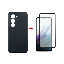 Чехол для мобильного телефона Dengos Carbon Kit for Xiaomi Redmi 15 4G case + glass Black (DG-KM-163)