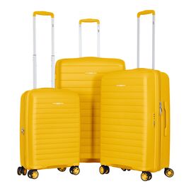 Набір валіз 2E Aero (L+M+S), бурштиново-жовті (2E-SPP-AERO-SET3-AY)