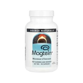 Минералы Source Naturals Магний L-треонат, Magtein, Magnesium L-Threonate, 90 капсул (SNS-02485)