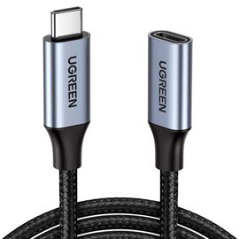 Дата кабель USB-C M/F 0.5m 5A USB 3.1 Gen2 10Gbps black Ugreen (80810)