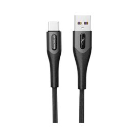 Дата кабель USB 2.0 AM to USB-C 1.0m 3A braided black SkyDolphin (USB-000583)