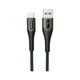 Дата кабель USB 2.0 AM to Micro 5P 1.0m 3A braided dark green SkyDolphin (USB-000584)