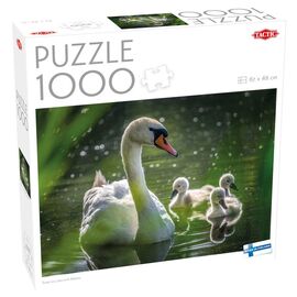 Пазл Tactic Лебедь на озере с птенцами, 1000 элементов (59218)