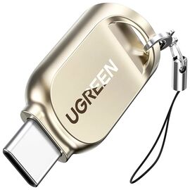 Считыватель флеш-карт UGREEN USB-C to TF 3.0 CM331 Light Golden (80124)