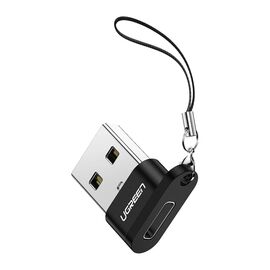 Перехідник USB 2.0 AM to USB-C F black UGREEN (50568)