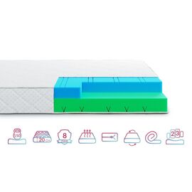 Матрас Highfoam Noble Argentum Moon, ортопедический, двусторонний 90х200 см (4820001195910)