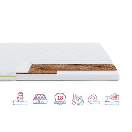 Матрац Highfoam Lento Cocos, ортопедичний, двосторонній 80х190 см (4820001279320)