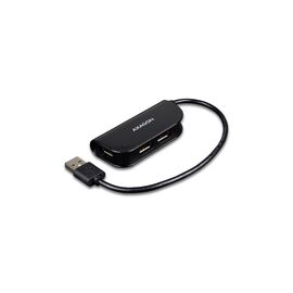 Концентратор AXAGON USB 2.0 to 4xUSB 2.0 0.2m black (HUE-X4B)