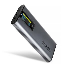Кишеня зовнішня AXAGON USB-C 10Gbps metal box with info display for M.2 NVMe & SATA SSD (EEM2-SD2)